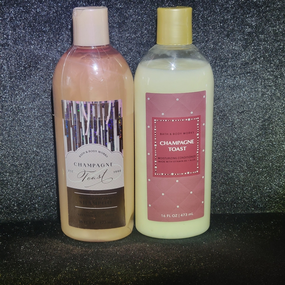 New Champagne Toast Bath & Body Works Moisurizing Shampoo & Conditioner